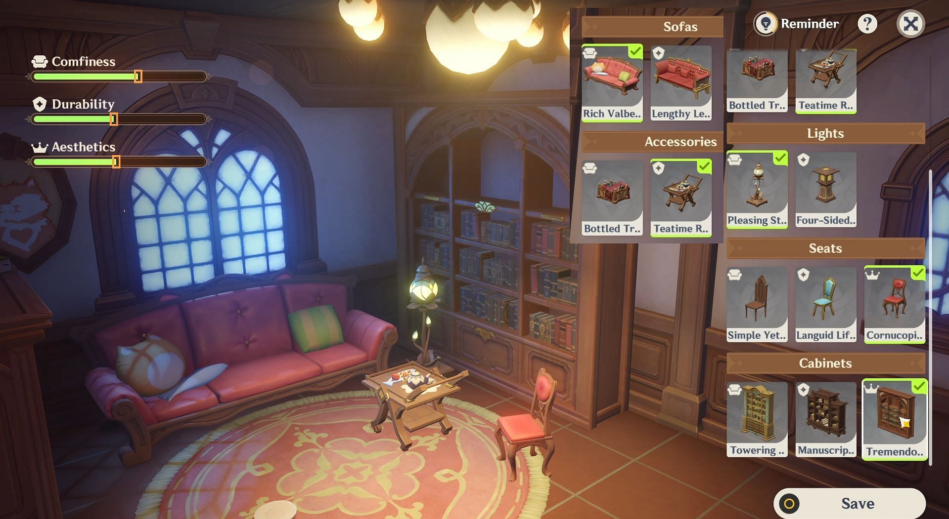 Furnishings (Image via HoYoverse)